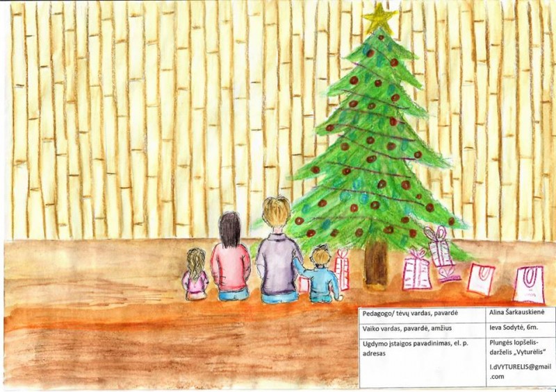 Kviečiame pasigrožėti Respublikine piešinių paroda „Mano šeimos šv. Kalėdos“.